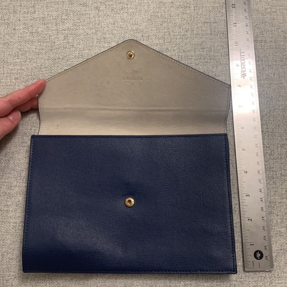 C. Wonder Faux Blue Leather E reader holder / Clutch - Picture 4 of 6
